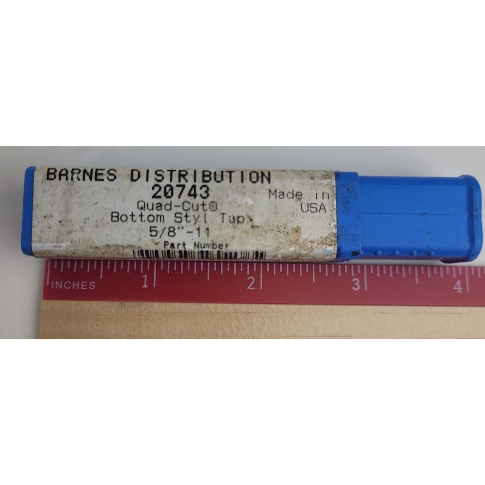 Barnes Distribution 5/8"-11 HSS Quad-Cut bottom style tap